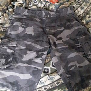 Camo cargo shorts